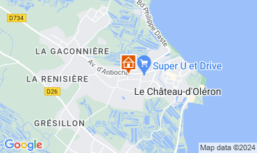 Mappa Le Chteau d'Olron Casa 81886
