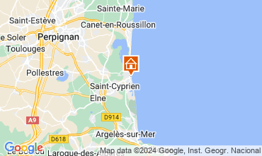 Mappa Saint Cyprien Plage Appartamento 73638