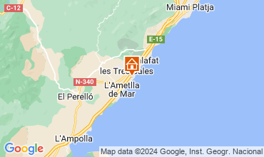 Mappa L'Ametlla de Mar Chalet 122276