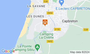 Mappa Capbreton Villa  127258