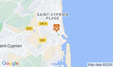 Mappa Saint Cyprien Plage Appartamento 112958