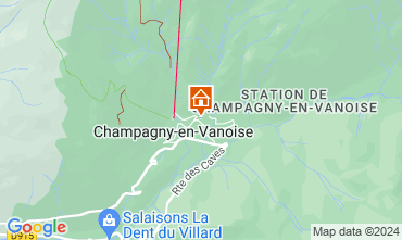 Mappa Champagny en Vanoise Appartamento 102107