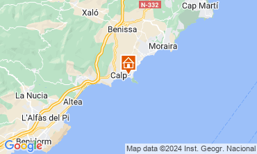 Mappa Calpe Appartamento 127043