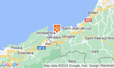 Mappa Hendaye Appartamento 123621