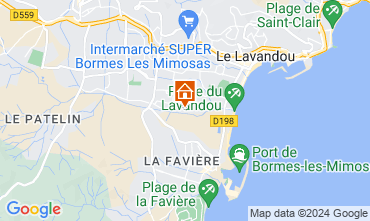 Mappa Le Lavandou Casa 123468