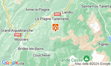 Mappa La Plagne Appartamento 126180