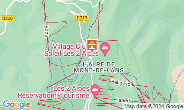 Mappa Les 2 Alpes Appartamento 87167