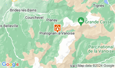 Mappa Pralognan la Vanoise Appartamento 2287