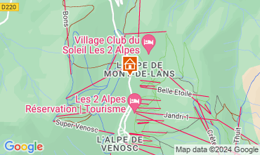 Mappa Les 2 Alpes Appartamento 85753