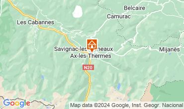 Mappa Ax Les Thermes Casa 108174