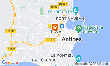 Mappa Antibes Appartamento 106323