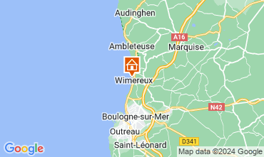 Mappa Wimereux Appartamento 66544