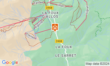 Mappa La Foux d'Allos Monolocale 3204