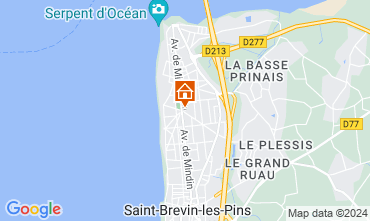 Mappa Saint Brevin les Pins Appartamento 128372