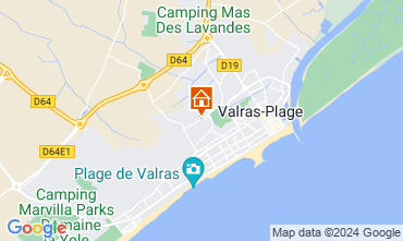 Mappa Valras-Plage Casa 100786