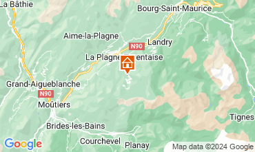 Mappa La Plagne Chalet 50144