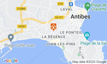 Mappa Juan les Pins Appartamento 123154