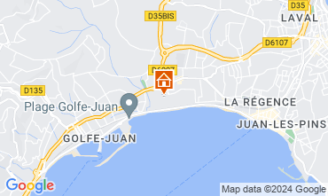 Mappa Juan les Pins Appartamento 113215