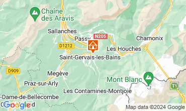 Mappa Saint-Gervais-les-Bains Appartamento 74408