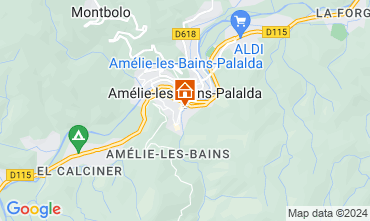 Mappa Amlie-Les-Bains Monolocale 80375