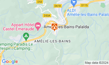 Mappa Amlie-Les-Bains Monolocale 74418