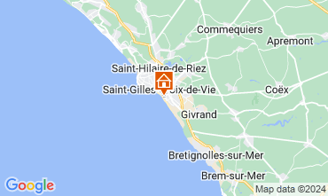 Mappa Saint-Gilles-Croix-de-Vie Casa 129006