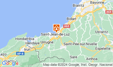 Mappa Saint Jean de Luz Appartamento 122594