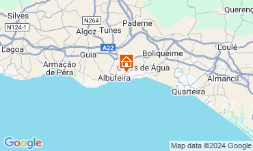 Mappa Albufeira Appartamento 129134