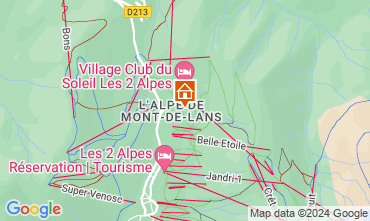 Mappa Les 2 Alpes Monolocale 100739