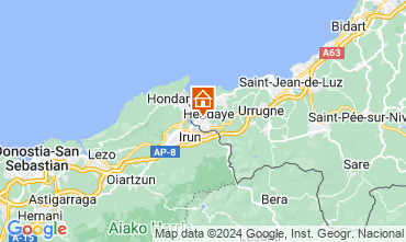 Mappa Hendaye Appartamento 119443