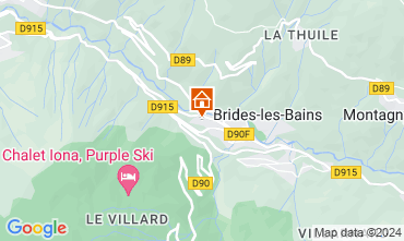 Mappa Brides Les Bains Appartamento 106036