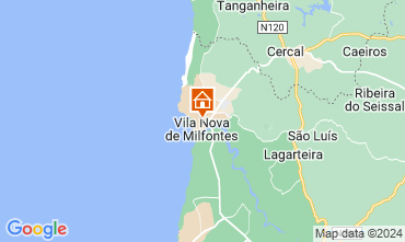 Mappa Vila nova de Milfontes Casa 126662