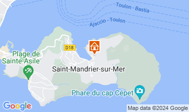 Mappa Saint Mandrier sur Mer Appartamento 124877