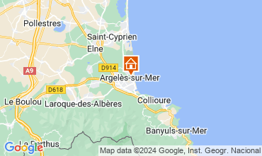 Mappa Argeles sur Mer Appartamento 9849