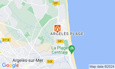 Mappa Argeles sur Mer Appartamento 9849