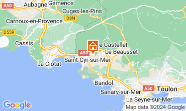 Mappa Saint Cyr sur Mer Casa 117777