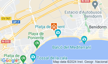 Mappa Benidorm Appartamento 114188