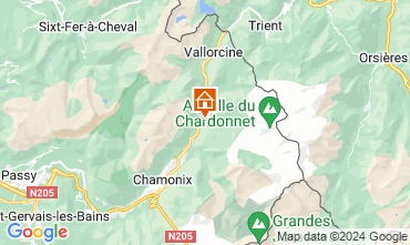 Mappa Chamonix Mont-Blanc (Monte Bianco) Appartamento 116295