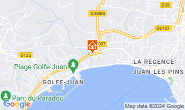 Mappa Juan les Pins Appartamento 59593