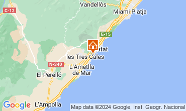 Mappa L'Ametlla de Mar Villa  122262