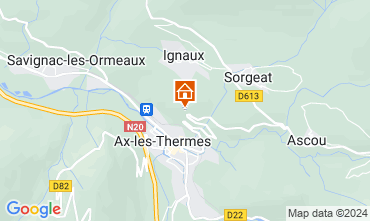 Mappa Ax Les Thermes Casa 65423