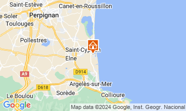 Mappa Saint Cyprien Plage Villa  69744