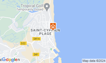 Mappa Saint Cyprien Plage Appartamento 62558