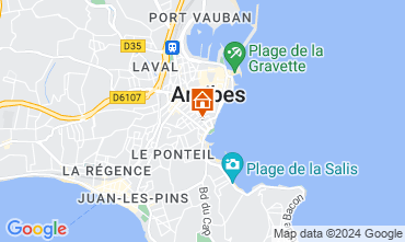 Mappa Antibes Appartamento 107452