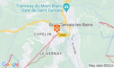 Mappa Saint Gervais Mont-Blanc Monolocale 2546