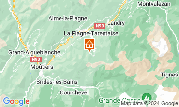 Mappa La Plagne Appartamento 2146