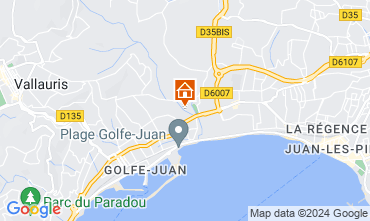 Mappa Juan les Pins Appartamento 114308