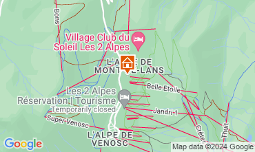 Mappa Les 2 Alpes Monolocale 128812