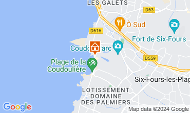 Mappa Six Fours Les Plages Appartamento 69885