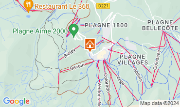 Mappa La Plagne Appartamento 65052